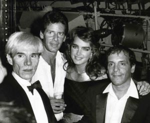 Andy Warhol, Calvin Klein, Brooke Shields, Steve Rubell 1981 NY127.jpg
